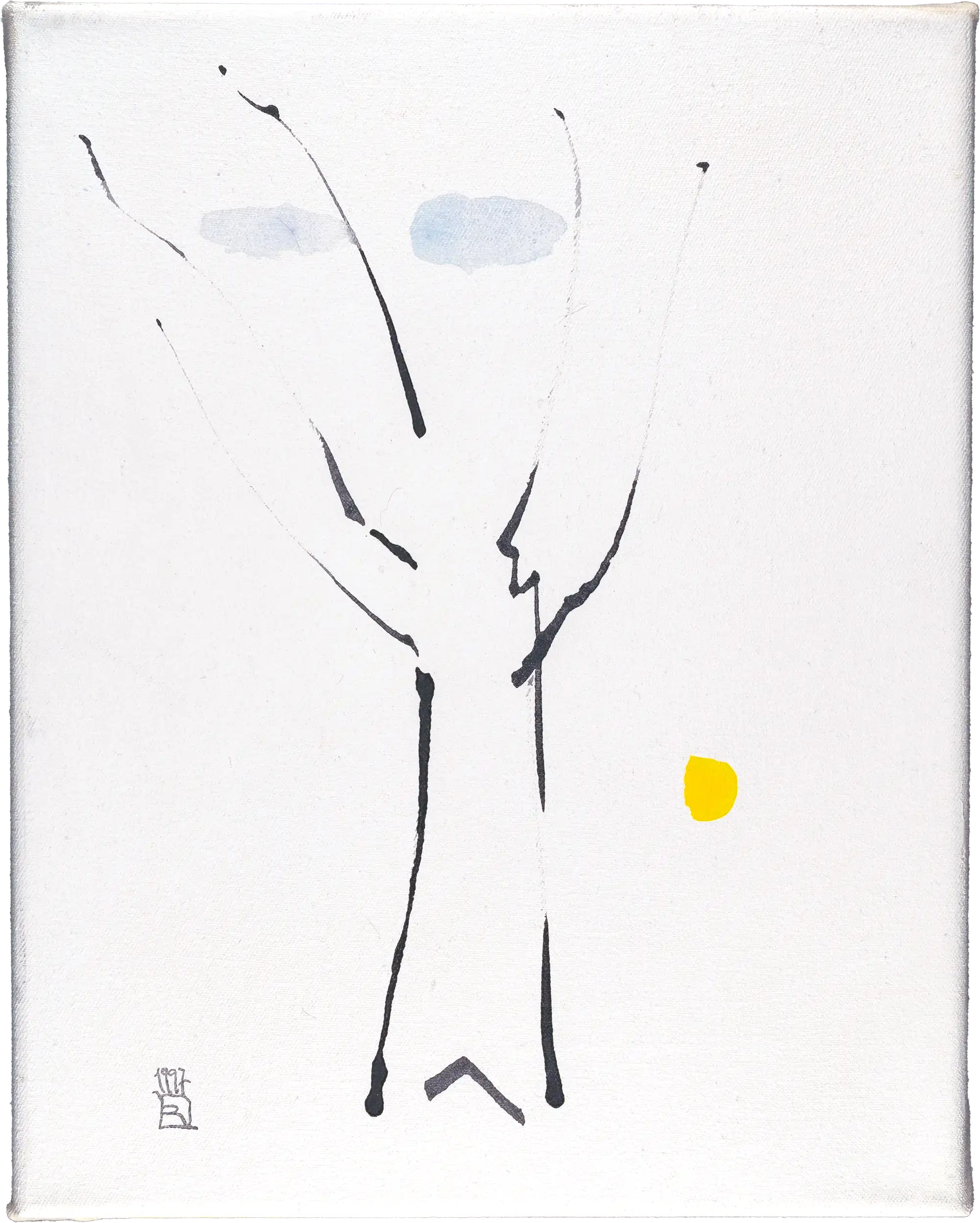 baum 02 - tempera - farbpigmente