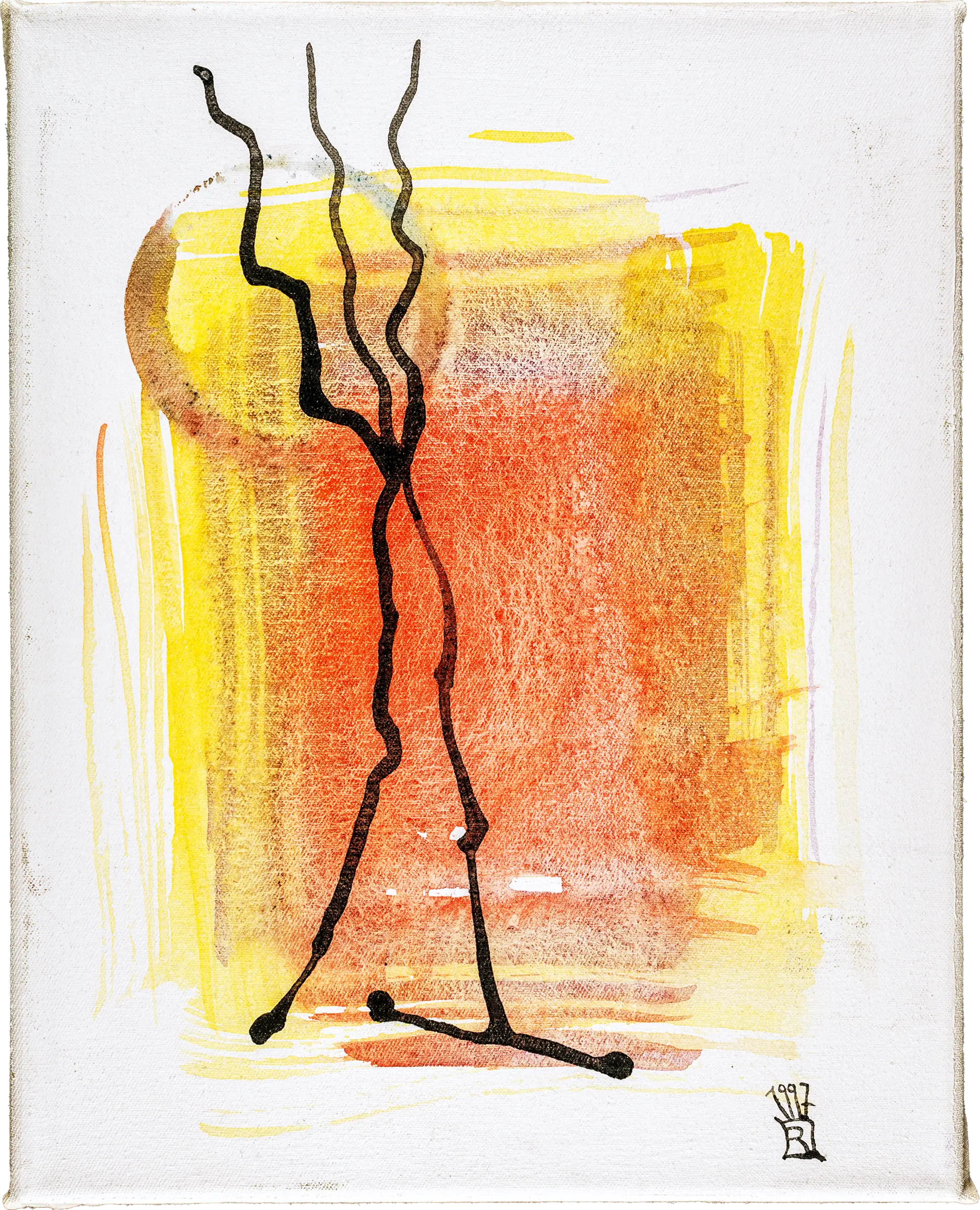 baum 06 - tempera - farbpigmente