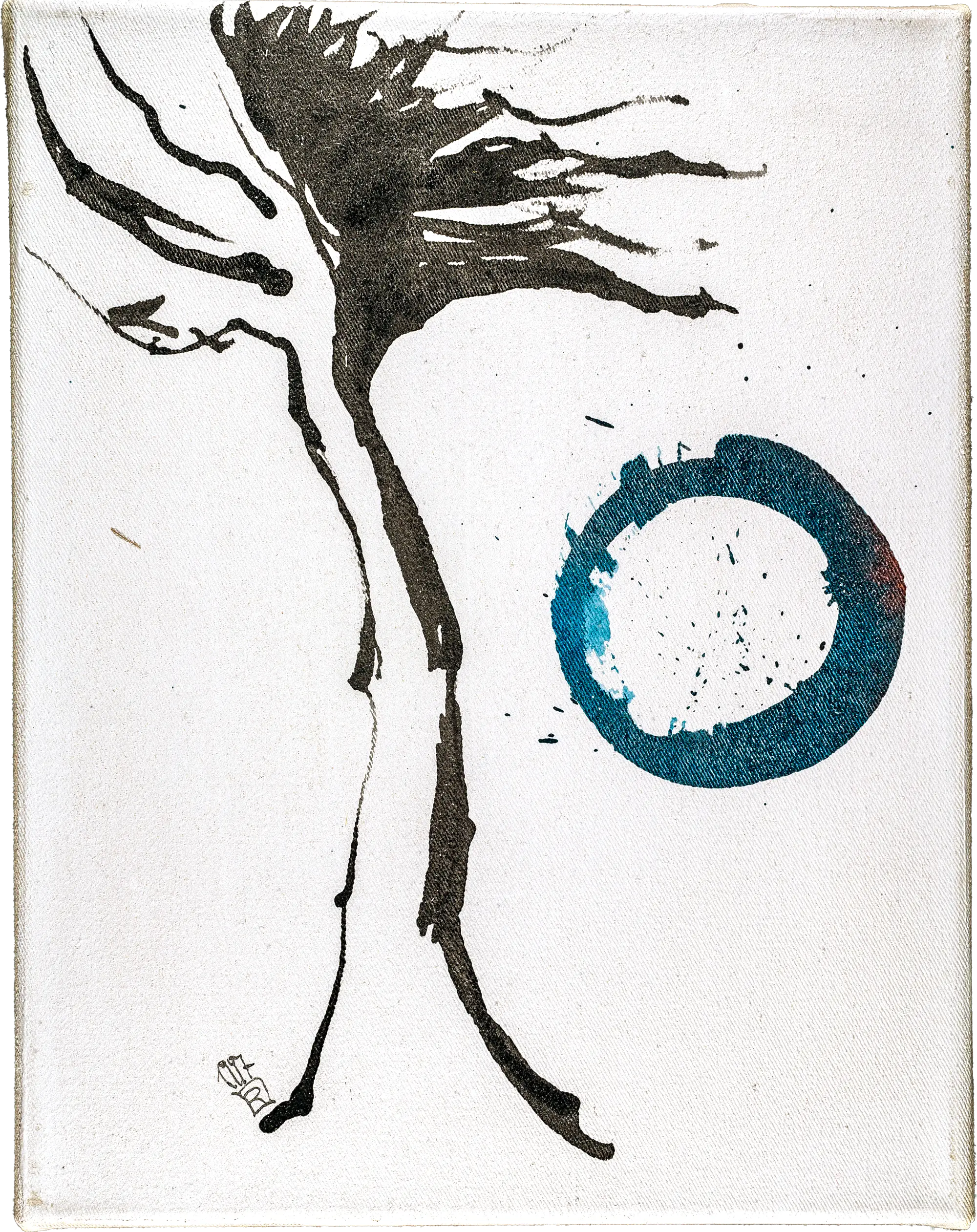 baum 10 - tempera - farbpigmente